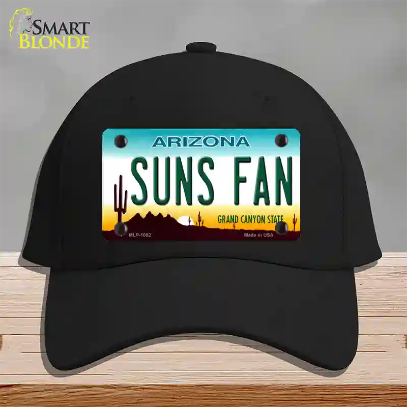 Suns Fan Arizona Novelty License Plate Hat Cotton / Black