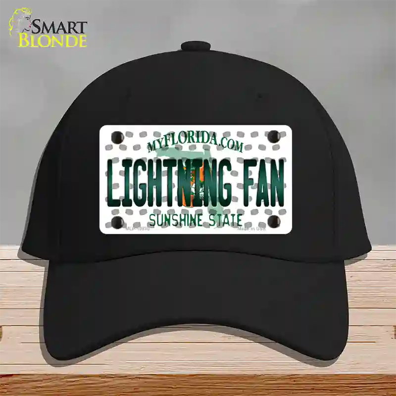 Lightning Fan Florida Novelty License Plate Hat Cotton / Black