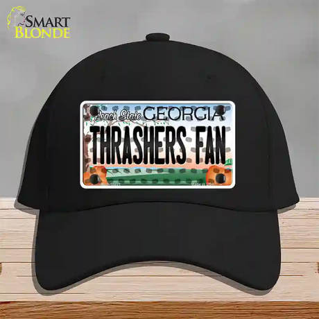 Thrashers Fan Georgia Novelty License Plate Hat Cotton / Black