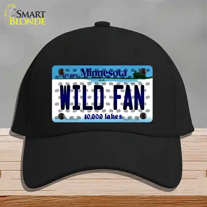 Wild Fan Minnesota Novelty License Plate Hat Cotton / Black