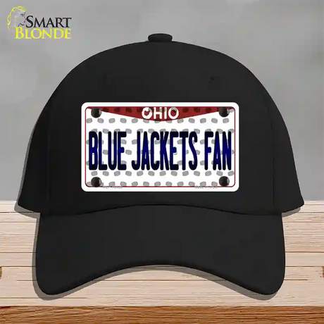 Blue Jackets Fan Ohio Novelty License Plate Hat Cotton / Black