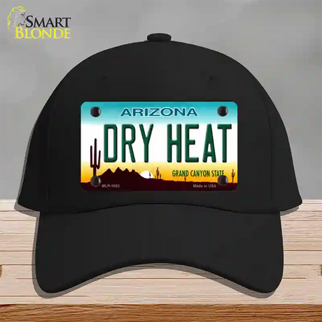 Dry Heat Arizona Novelty License Plate Hat Cotton / Black