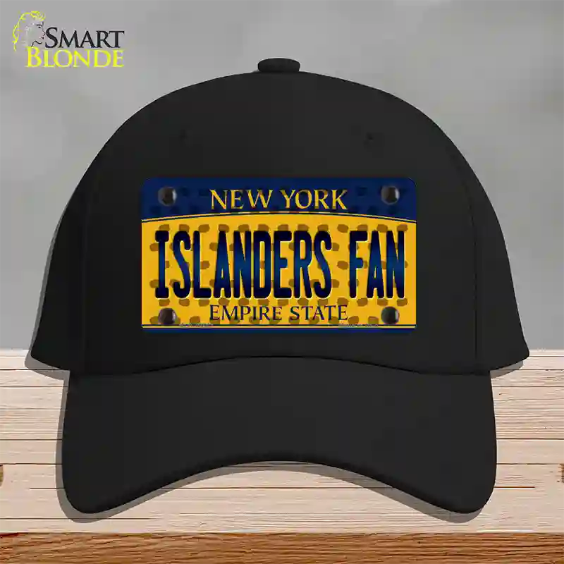 Islanders Fan New York Novelty License Plate Hat Cotton / Black