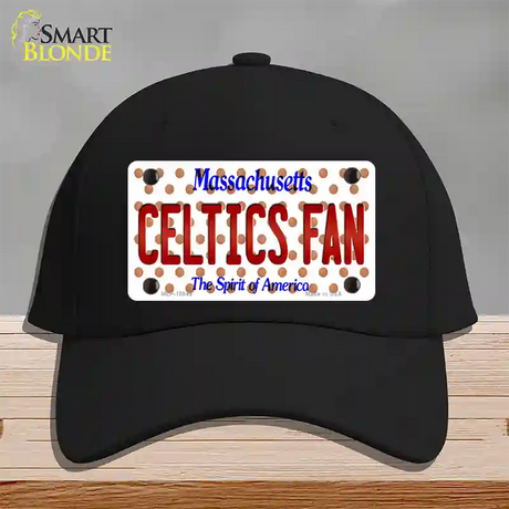 Celtics Fan Massachusetts Novelty License Plate Hat Cotton / Black