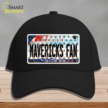 Mavericks Fan Texas Novelty License Plate Hat Cotton / Black