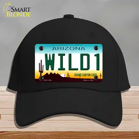 Wild 1 Arizona Novelty License Plate Hat Cotton / Black