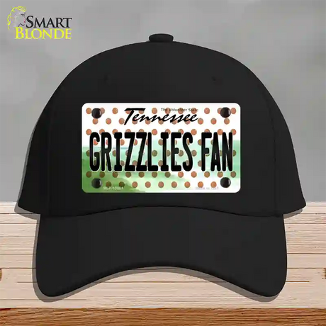 Grizzlies Fan Tennessee Novelty License Plate Hat Cotton / Black