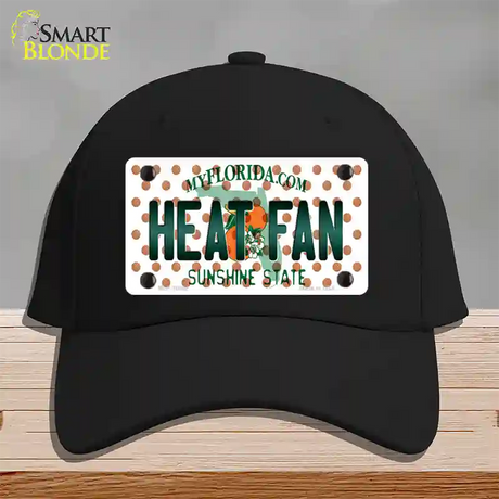 Heat Fan Florida Novelty License Plate Hat Cotton / Black