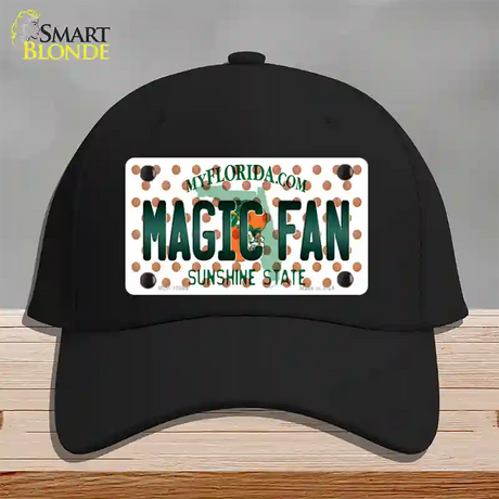 Magic Fan Florida Novelty License Plate Hat Cotton / Black