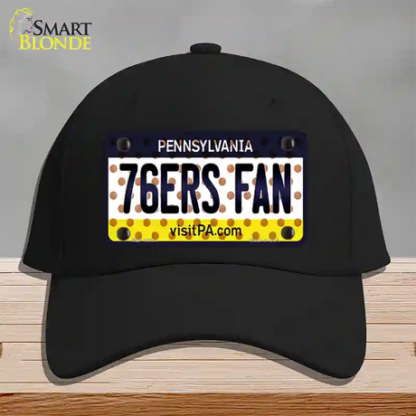 76ers Fan Pennsylvania Novelty License Plate Hat Cotton / Black