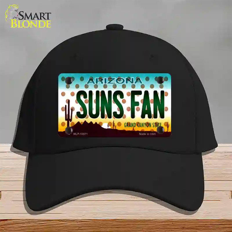 Arizona Suns Fan Novelty License Plate Hat Cotton / Black