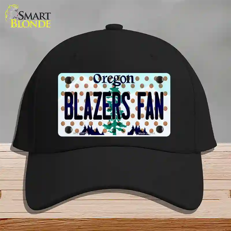 Blazers Fan Oregon Novelty License Plate Hat Cotton / Black