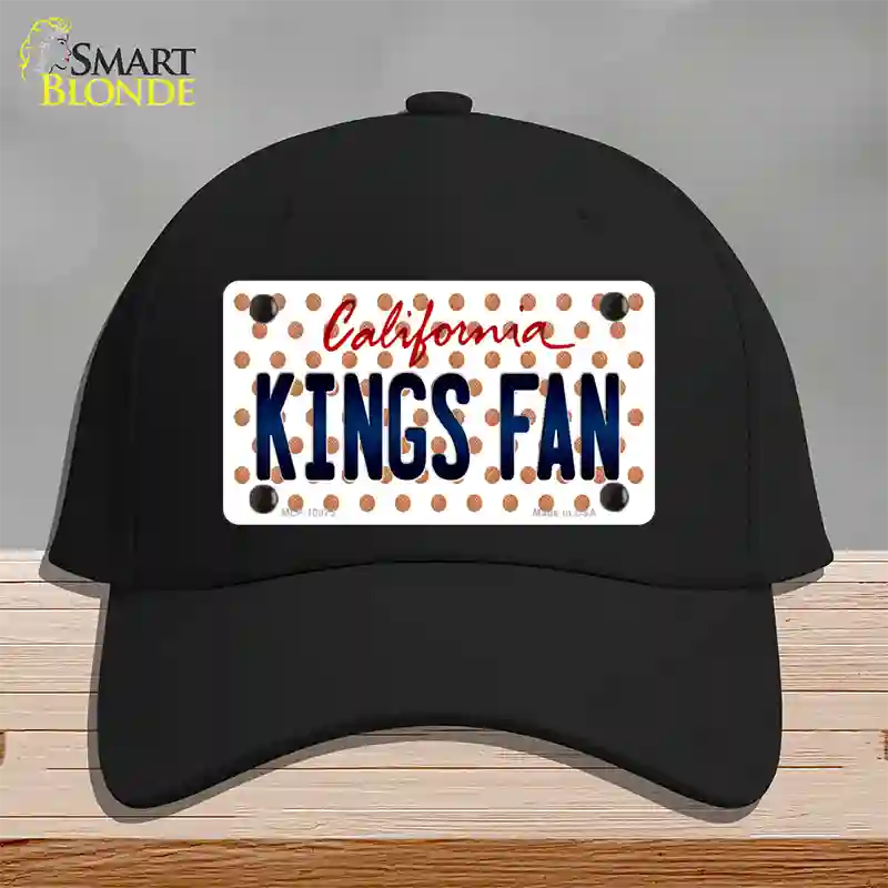 California Kings Fan Novelty License Plate Hat Cotton / Black