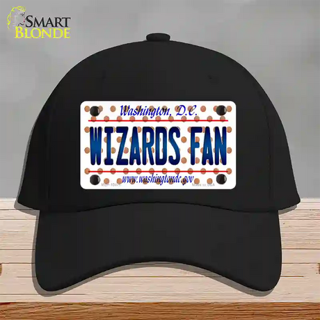 Wizards Fan Washington DC Novelty License Plate Hat Cotton / Black