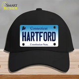 Hartford Connecticut Novelty License Plate Hat Cotton / Black