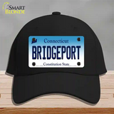 Bridgeport Connecticut Novelty License Plate Hat Cotton / Black