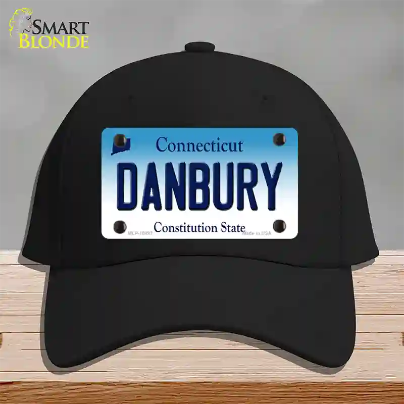 Danbury Connecticut Novelty License Plate Hat Cotton / Black