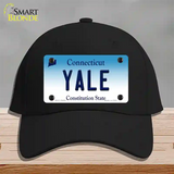 Yale Connecticut Novelty License Plate Hat Cotton / Black