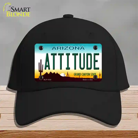 Arizona Attitude Novelty License Plate Hat Cotton / Black