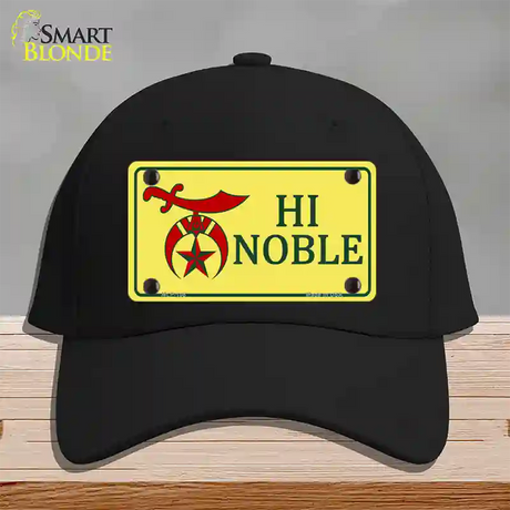 High Noble Novelty License Plate Hat Cotton / Black