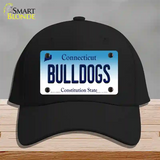 Bulldogs Connecticut Novelty License Plate Hat Cotton / Black