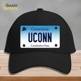 UConn Connecticut Novelty License Plate Hat Cotton / Black