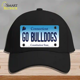 Go Bulldogs Connecticut Novelty License Plate Hat Cotton / Black