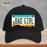 Bad Girl Arizona Novelty License Plate Hat Cotton / Black