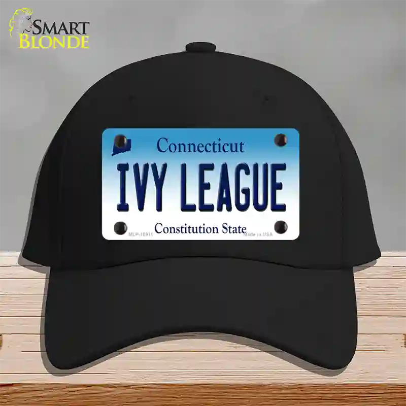 Ivy League Connecticut Novelty License Plate Hat Cotton / Black