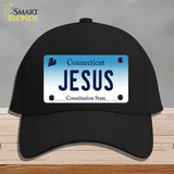 Jesus Connecticut Novelty License Plate Hat Cotton / Black