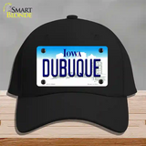 Dubuque Iowa Novelty License Plate Hat Cotton / Black