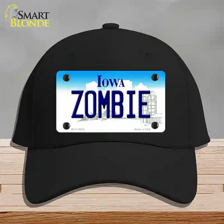 Zombie Iowa Novelty License Plate Hat Cotton / Black