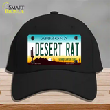 Desert Rat Arizona Novelty License Plate Hat Cotton / Black