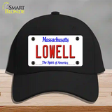 Lowell Massachusetts Novelty License Plate Hat Cotton / Black