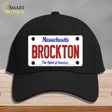 Brockton Massachusetts Novelty License Plate Hat Cotton / Black