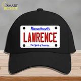 Lawrence Massachusetts Novelty License Plate Hat Cotton / Black