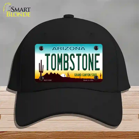 Tombstone Arizona Novelty License Plate Hat Cotton / Black