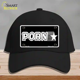 Porn Star Novelty License Plate Hat Cotton / Black