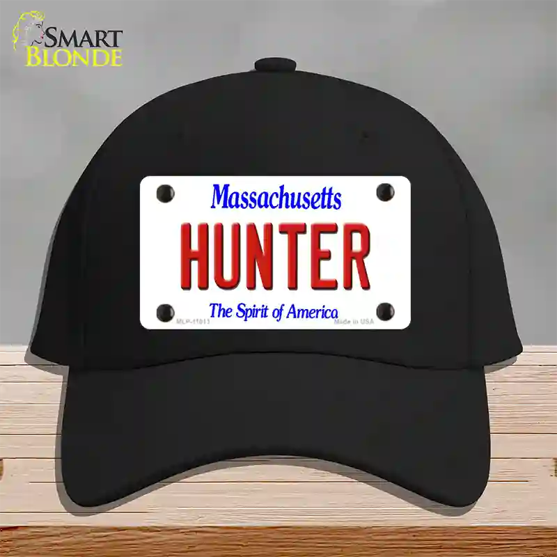 Hunter Massachusetts Novelty License Plate Hat Cotton / Black