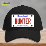 Hunter Massachusetts Novelty License Plate Hat Cotton / Black