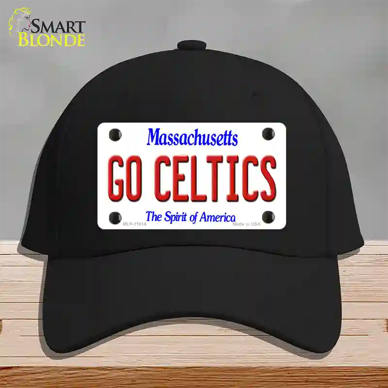 Go Celtics Massachusetts Novelty License Plate Hat Cotton / Black