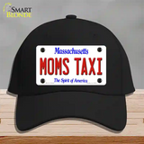 Moms Taxi Massachusetts Novelty License Plate Hat Cotton / Black