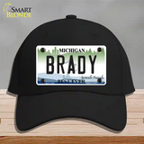 Brady Michigan Novelty License Plate Hat Cotton / Black