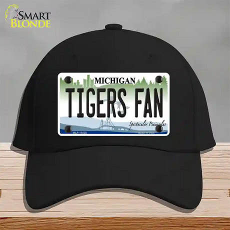 Tigers Fans Michigan Novelty License Plate Hat Cotton / Black