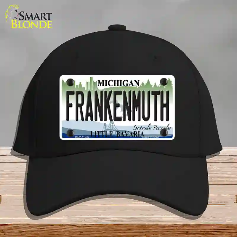 Frankenmuth Michigan Novelty License Plate Hat Cotton / Black