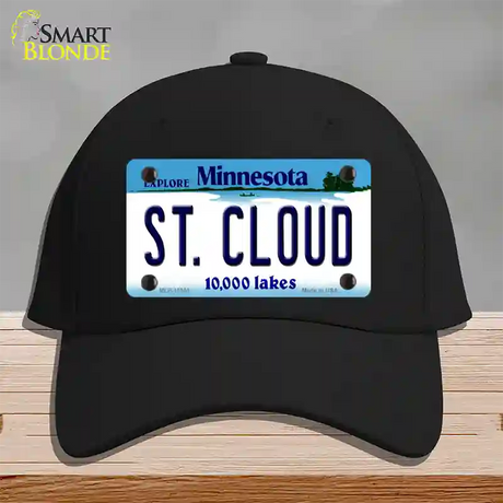 St Cloud Minnesota State Novelty License Plate Hat Cotton / Black