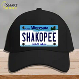 Shakopee Minnesota State Novelty License Plate Hat Cotton / Black