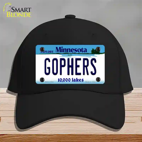 Gophers Minnesota State Novelty License Plate Hat Cotton / Black