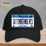 Go Timberwolves Minnesota State Novelty License Plate Hat Cotton / Black