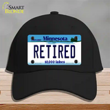 Retired Minnesota State Novelty License Plate Hat Cotton / Black